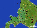 2019年07月28日の道央のアメダス(気温)