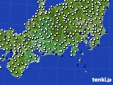 2019年07月28日の東海地方のアメダス(風向・風速)
