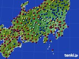 2019年07月29日の関東・甲信地方のアメダス(日照時間)