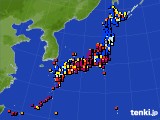 アメダス実況(日照時間)(2019年07月29日)