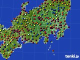 関東・甲信地方のアメダス実況(日照時間)(2019年07月30日)