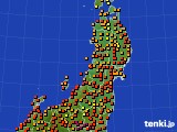 2019年07月30日の東北地方のアメダス(気温)