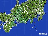 東海地方のアメダス実況(風向・風速)(2019年07月31日)