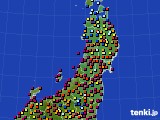 東北地方のアメダス実況(日照時間)(2019年08月01日)