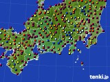 2019年08月01日の東海地方のアメダス(日照時間)