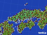 2019年08月01日の中国地方のアメダス(日照時間)