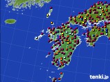 2019年08月01日の九州地方のアメダス(日照時間)