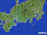 2019年08月01日の東海地方のアメダス(風向・風速)