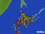 北海道地方のアメダス実況(日照時間)(2019年08月02日)