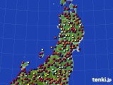2019年08月02日の東北地方のアメダス(日照時間)