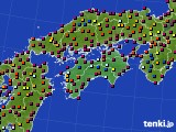 四国地方のアメダス実況(日照時間)(2019年08月02日)