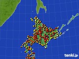 北海道地方のアメダス実況(気温)(2019年08月02日)