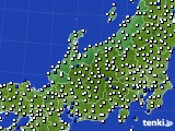 北陸地方のアメダス実況(風向・風速)(2019年08月02日)