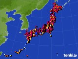 アメダス実況(日照時間)(2019年08月03日)
