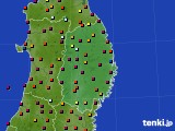 岩手県のアメダス実況(日照時間)(2019年08月03日)