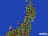 2019年08月04日の東北地方のアメダス(日照時間)