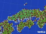 中国地方のアメダス実況(日照時間)(2019年08月04日)