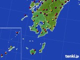 鹿児島県のアメダス実況(日照時間)(2019年08月04日)