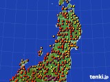 東北地方のアメダス実況(気温)(2019年08月04日)