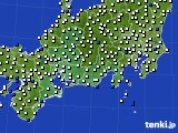 東海地方のアメダス実況(風向・風速)(2019年08月04日)