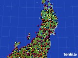 東北地方のアメダス実況(日照時間)(2019年08月05日)