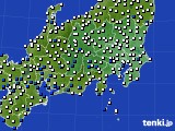 2019年08月05日の関東・甲信地方のアメダス(風向・風速)