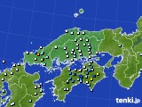 中国地方のアメダス実況(降水量)(2019年08月06日)