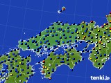 中国地方のアメダス実況(日照時間)(2019年08月06日)