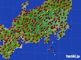 関東・甲信地方のアメダス実況(気温)(2019年08月06日)