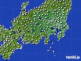 2019年08月06日の関東・甲信地方のアメダス(風向・風速)
