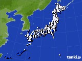 2019年08月06日のアメダス(風向・風速)