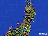 2019年08月07日の東北地方のアメダス(日照時間)