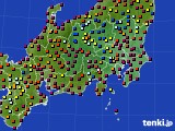 関東・甲信地方のアメダス実況(日照時間)(2019年08月07日)