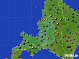 道央のアメダス実況(日照時間)(2019年08月07日)