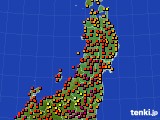 東北地方のアメダス実況(気温)(2019年08月07日)
