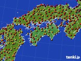 四国地方のアメダス実況(気温)(2019年08月07日)