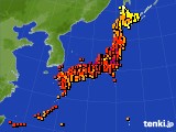 アメダス実況(気温)(2019年08月07日)