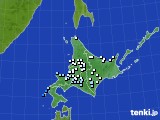 北海道地方のアメダス実況(降水量)(2019年08月08日)