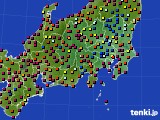 2019年08月08日の関東・甲信地方のアメダス(日照時間)