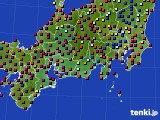 東海地方のアメダス実況(日照時間)(2019年08月08日)