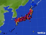 2019年08月08日のアメダス(日照時間)