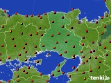 2019年08月08日の兵庫県のアメダス(気温)