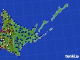2019年08月09日の道東のアメダス(日照時間)