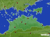 香川県のアメダス実況(気温)(2019年08月09日)