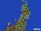 2019年08月10日の東北地方のアメダス(日照時間)