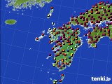 九州地方のアメダス実況(日照時間)(2019年08月10日)