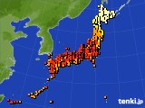 アメダス実況(気温)(2019年08月10日)