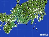 2019年08月10日の東海地方のアメダス(風向・風速)
