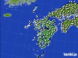九州地方のアメダス実況(風向・風速)(2019年08月10日)