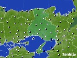 2019年08月10日の兵庫県のアメダス(風向・風速)